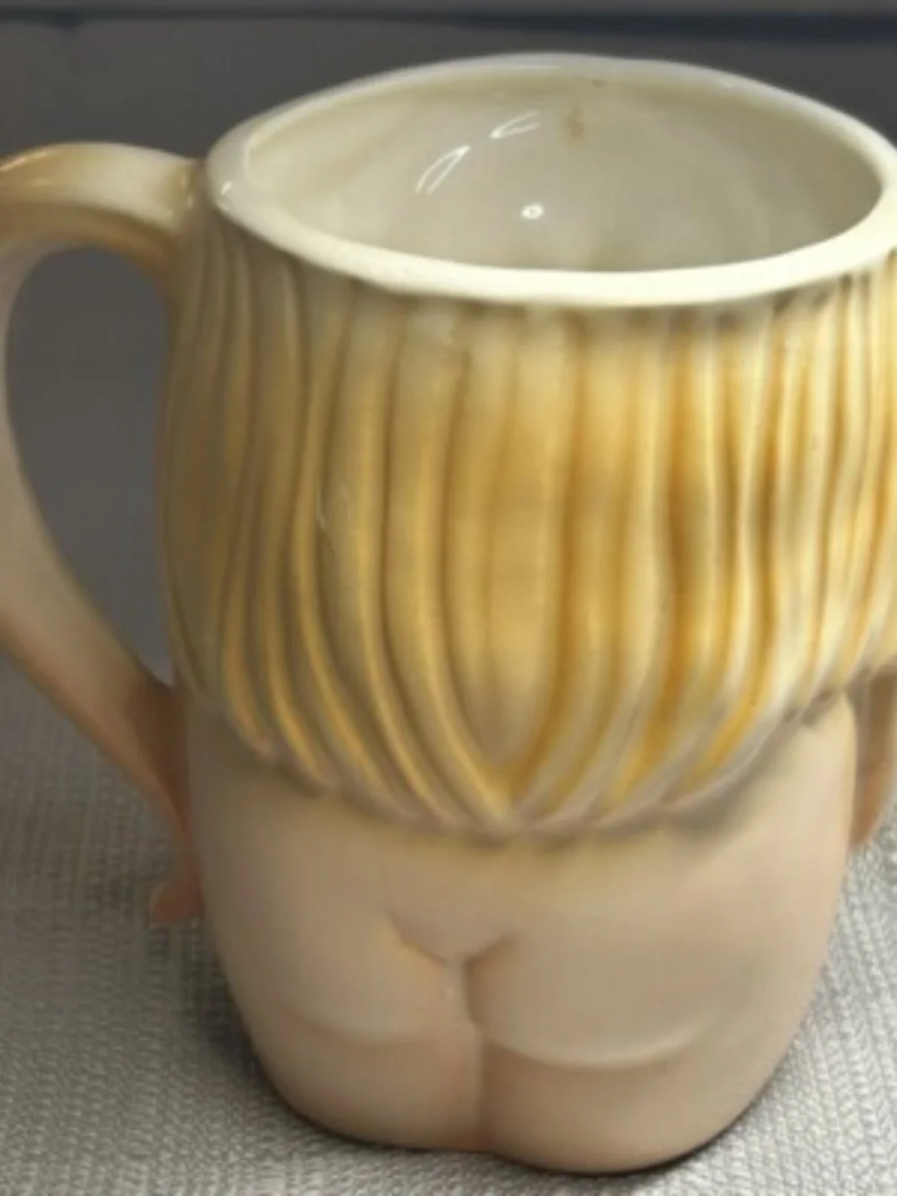 Vintage 70s Spencer Gifts Ceramic Mug Nude Risqué Cup